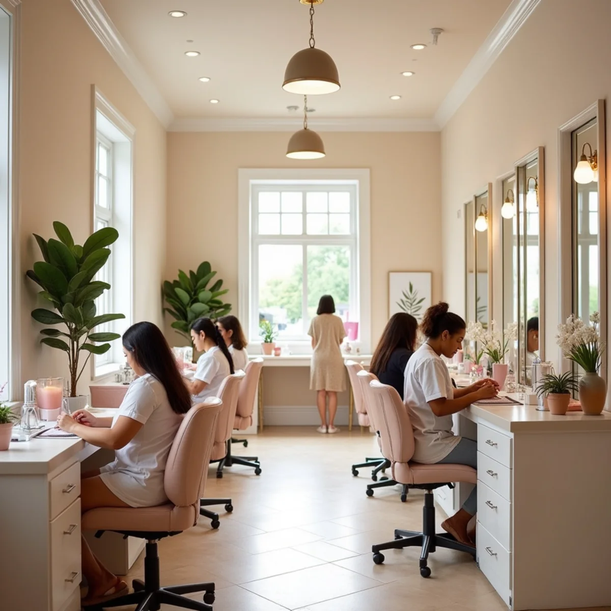 Illustrative image: Interior atmosphere of T-Nails in Franklin Indiana