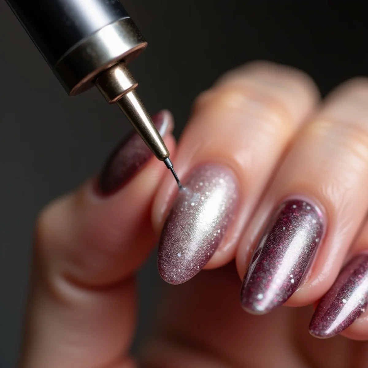 Illustrative image: Chrome and Cat-Eye Nails guidance at T-Nails in Franklin Indiana
