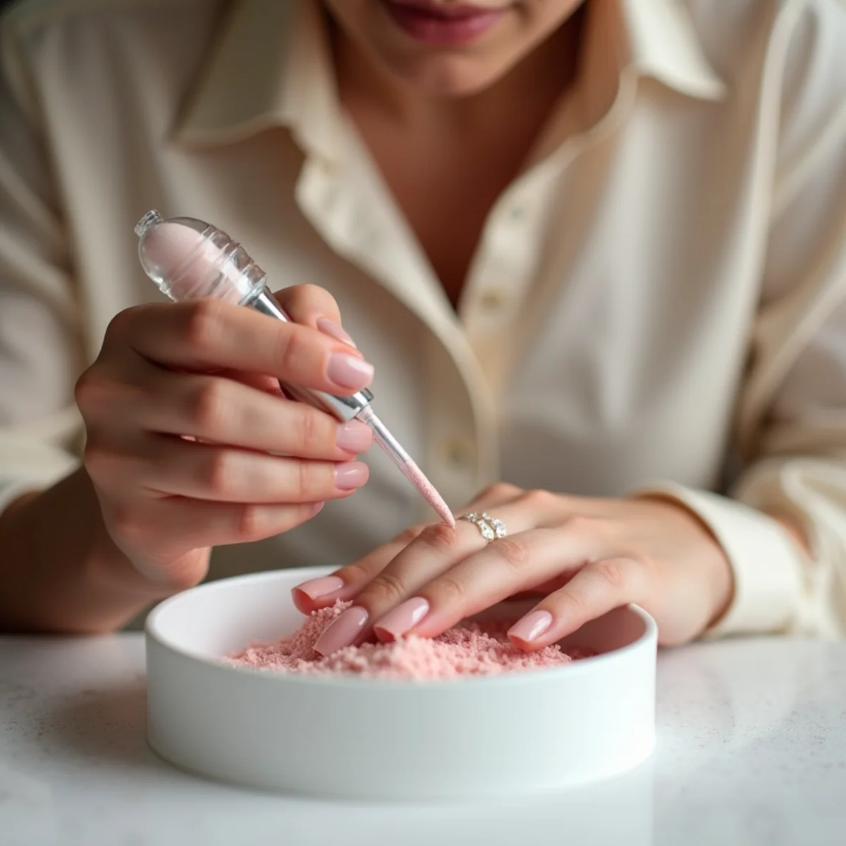 Illustrative image: Dip powder nail color service in Franklin Indiana