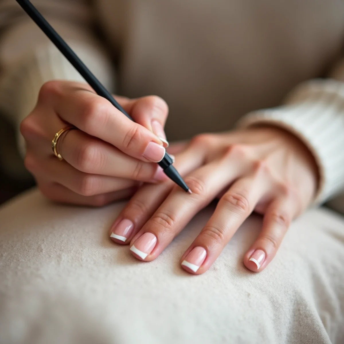 Illustrative image: French Tip Nails guidance at T-Nails in Franklin Indiana
