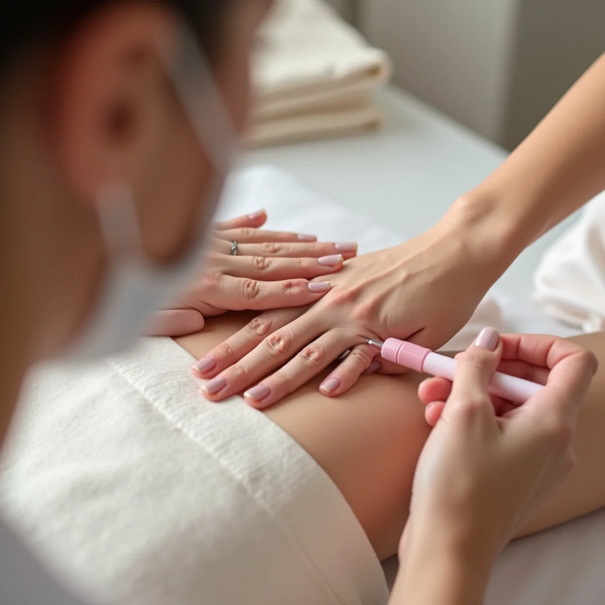 Illustrative image: Gel Manicures process and preparation in Franklin Indiana