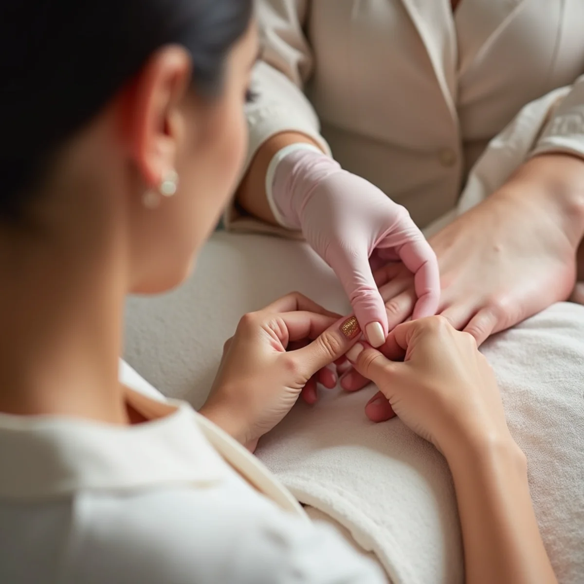 Illustrative image: Gel Pedicures process and preparation in Franklin Indiana