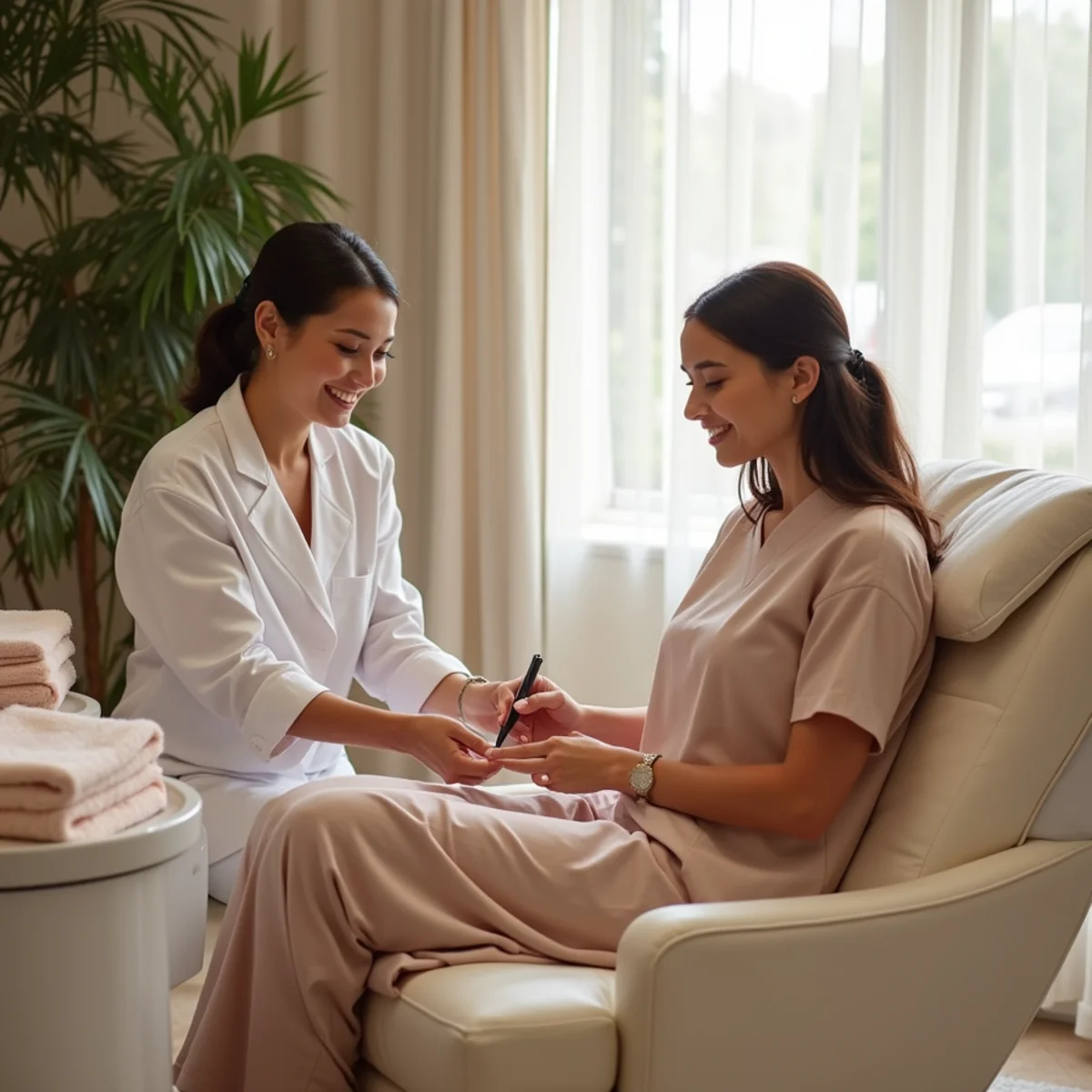 Illustrative image: Relaxing pedicure retreat at T-Nails Franklin Indiana