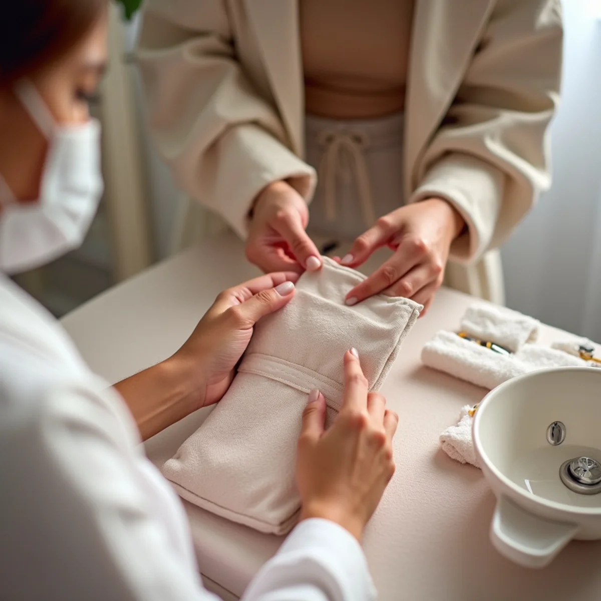 Illustrative image: Clean organized manicure tools and nail salon hygiene checklist