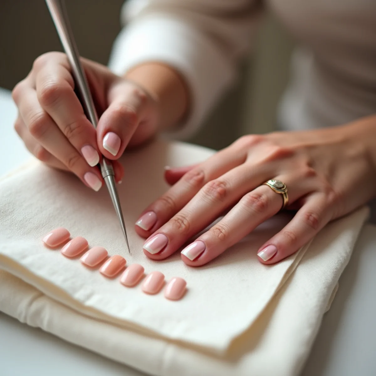 Illustrative image: Ombré Nails process and preparation in Franklin Indiana